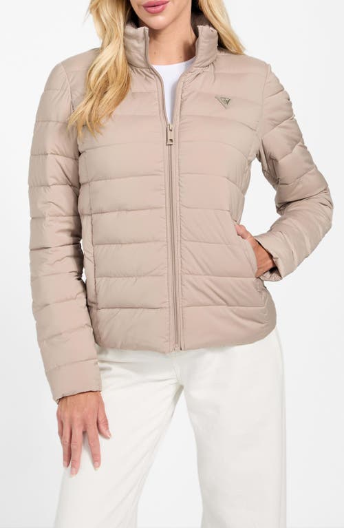 Guess Diann Puffer Jacket In Neutral