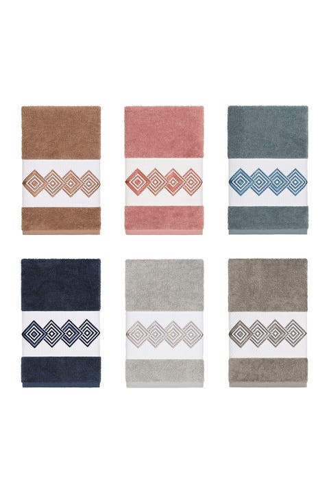 Noah Embellished Hand Towel - Teal