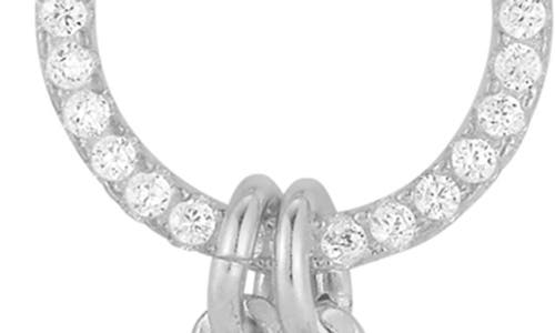 Chloe & Madison Chloe And Madison Cubic Zirconia Mixed Link Y-necklace In Silver