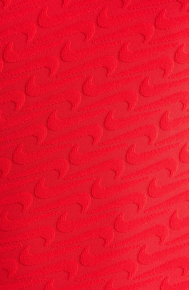 Nike Racerback Terry One-Piece Swimsuit, Alternate, color, University Red