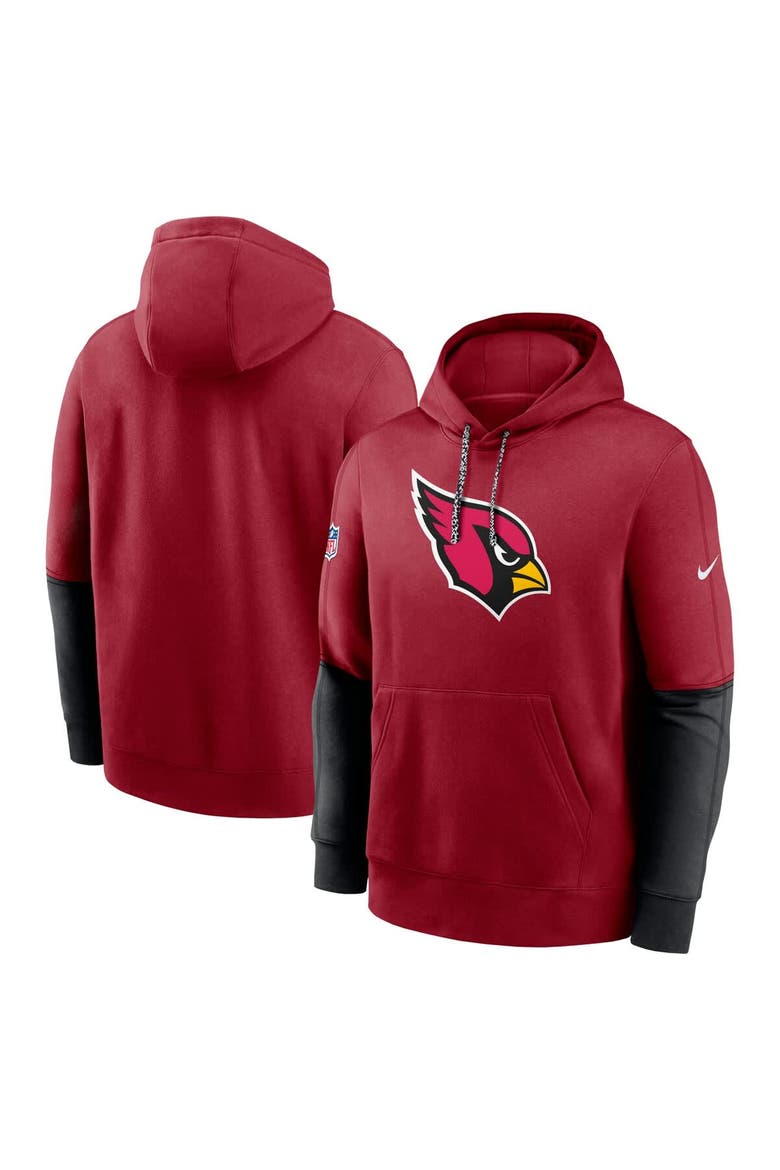 Men's Nike Cardinal Arizona Cardinals 2024 Sideline Club Pullover Hoodie, Alternate, color, Cardinal
