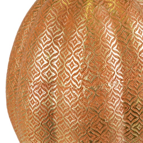 Northlight Touch Of Gold Textured Fall Harvest Pumpkin Decoration In Gold