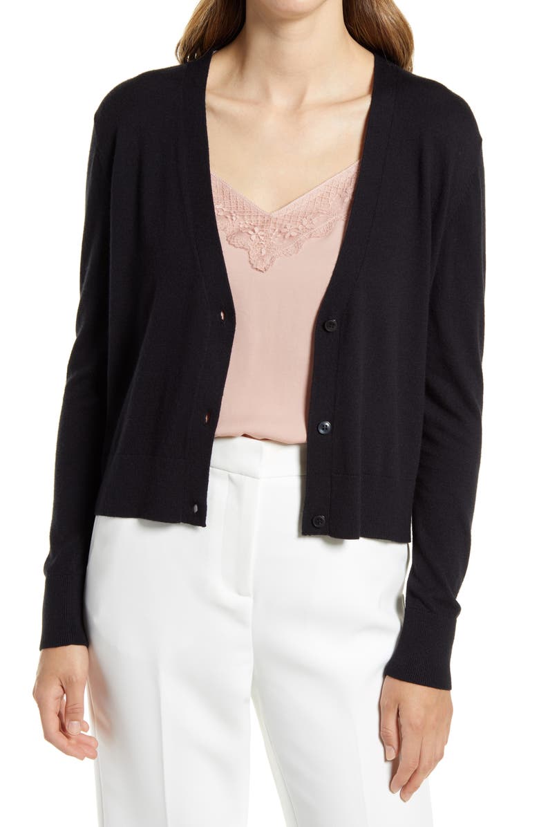 Halogen<sup>®</sup> Women's Crop V-Neck Cardigan, Alternate, color,