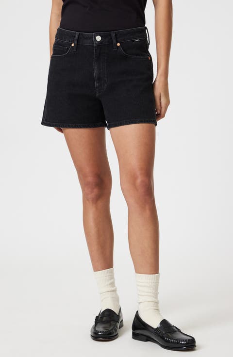 Heidi High Waist Denim Shorts (Dark Smoke '90s)