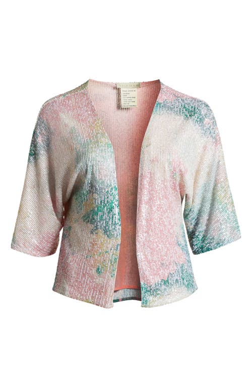 Boamar Lena Sequin Cover-up In Open White