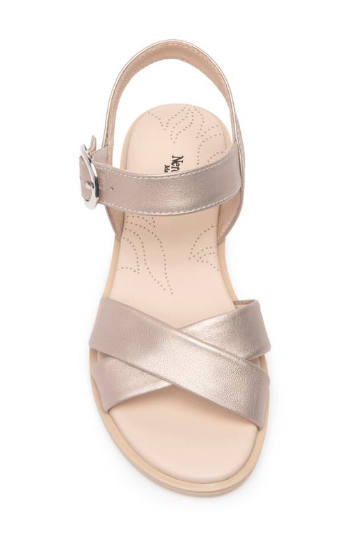 Nerogiardini Ankle Strap Sandal In Gold