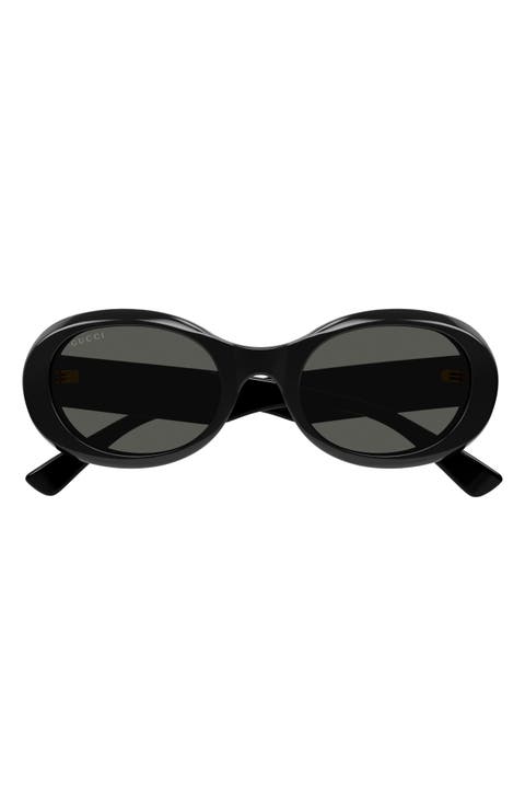 52mm Oval Sunglasses