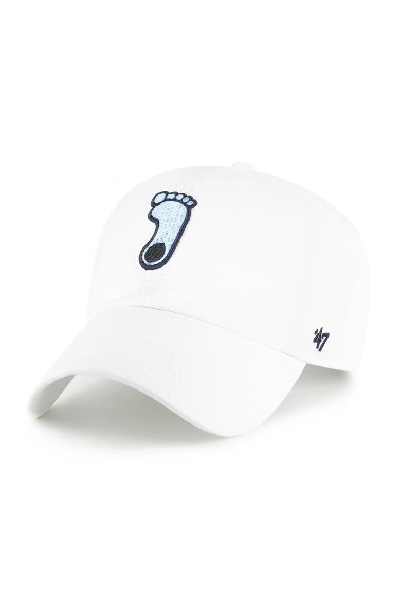 Men's '47 White North Carolina Tar Heels Clean Up Adjustable Hat, Main, color, White