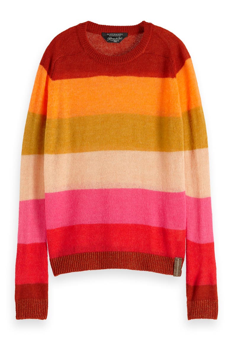 Colorful Stripe Pullover, Alternate, color, COMBO R