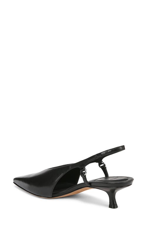 Vince Sabrina Slingback Kitten Heel Pump In Black