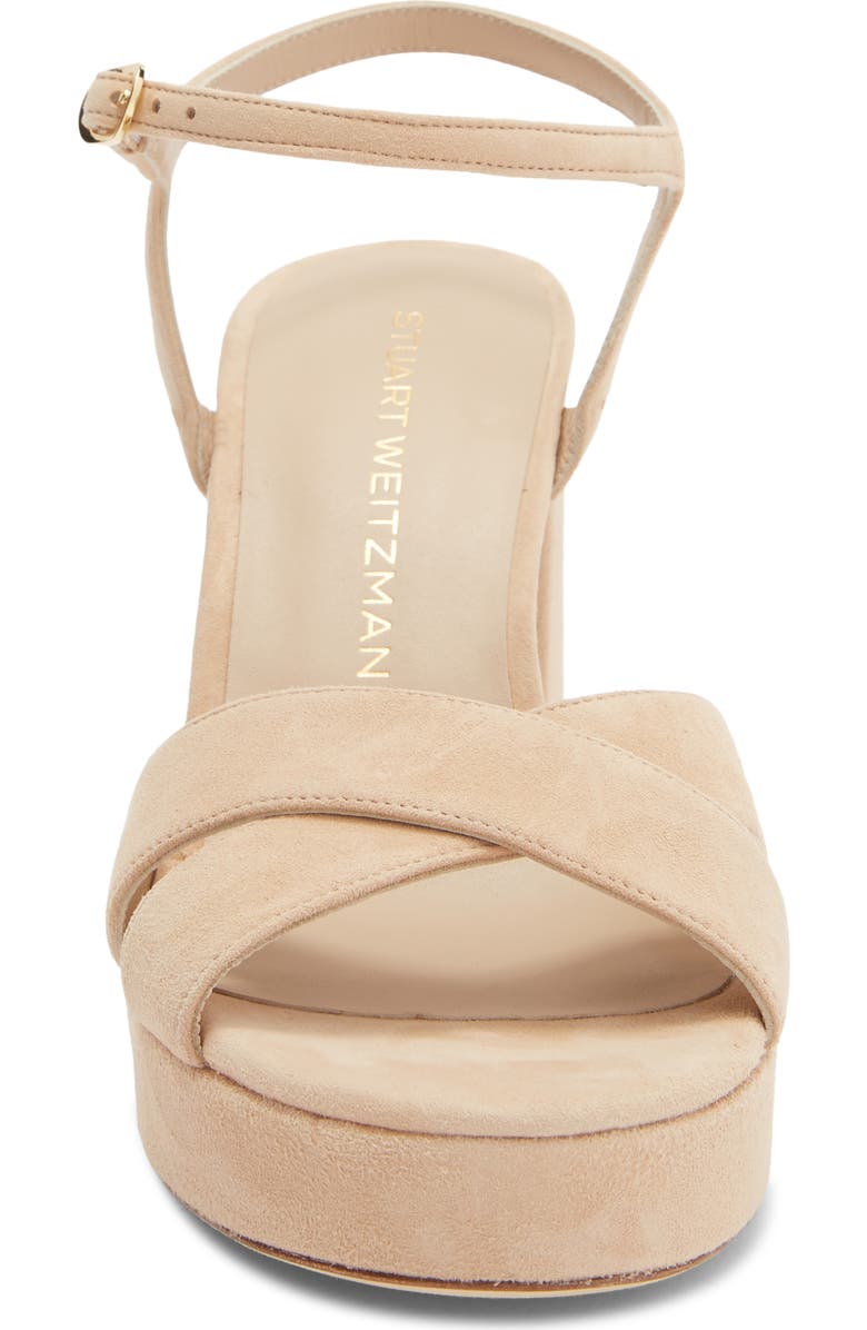 Stuart Weitzman Dayna Platform Sandal, Alternate, color, Adobe