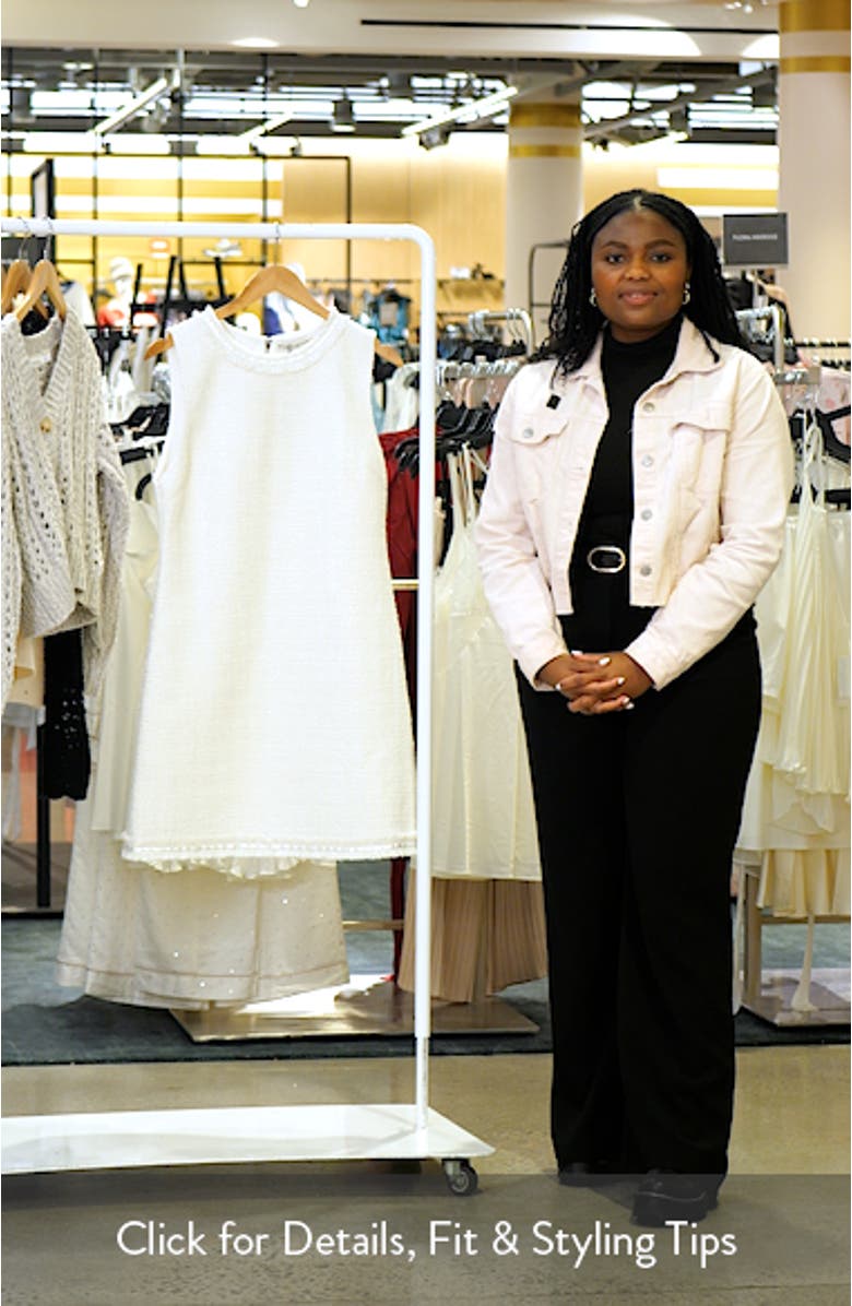 Coley Sequin Tweed Sleeveless Minidress, sales video thumbnail