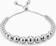 Oradina Belle of the Ball Adjustable Bracelet in Sterling Silver