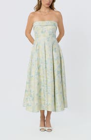 ASTR the Label Destini Strapless Maxi Dress