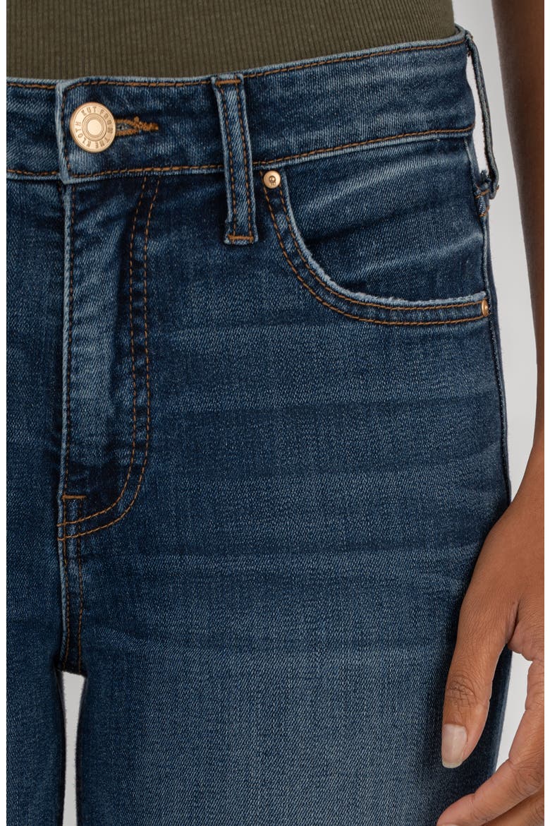 Stella Raw Hem High Waist Flare Jeans, Alternate, color, INTRIGUING