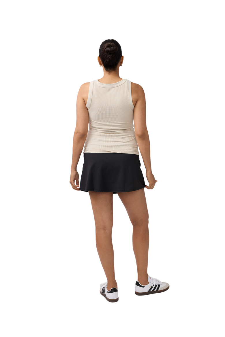 Maternity Athletic Skort with Built In Shorts, Alternate, color, Black