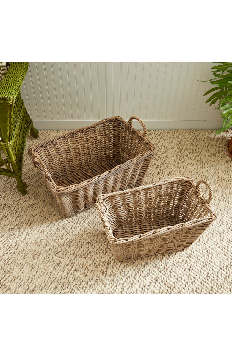 Napa Home & Garden Normandy Laundry Baskets, Set Of 2, Alternate, color, Beige