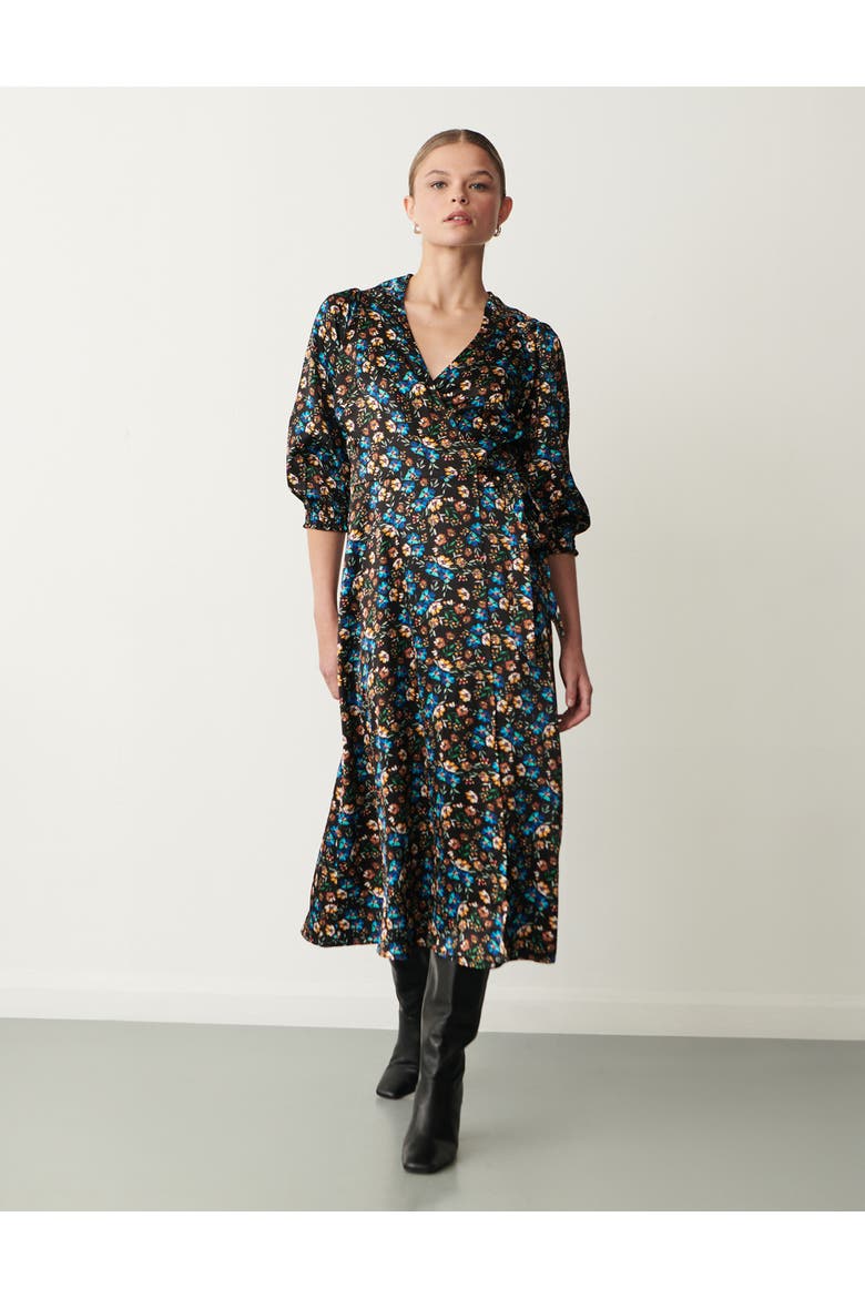 Kiera Floral Midi Dress, Alternate, color, Ditsy Floral