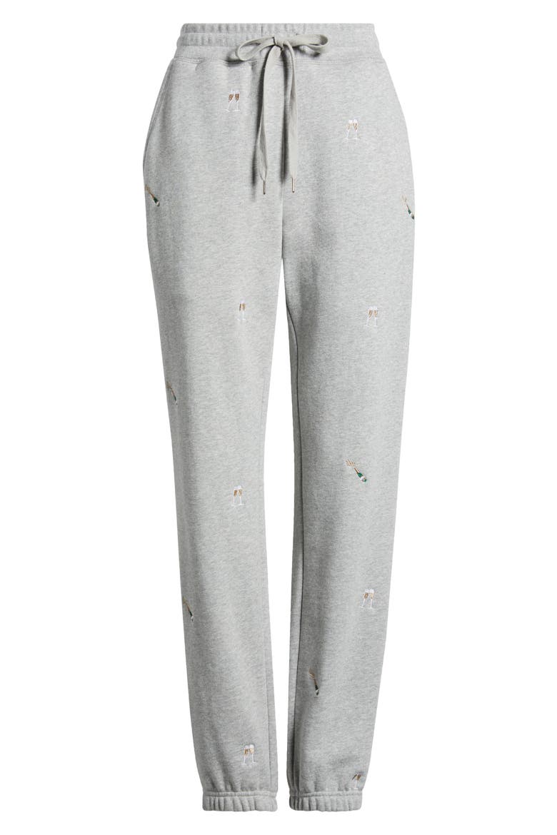 Kingston Champagne Embroidery Cotton Blend Joggers, Alternate, color, CHAMPAGNE EMBROIDERY
