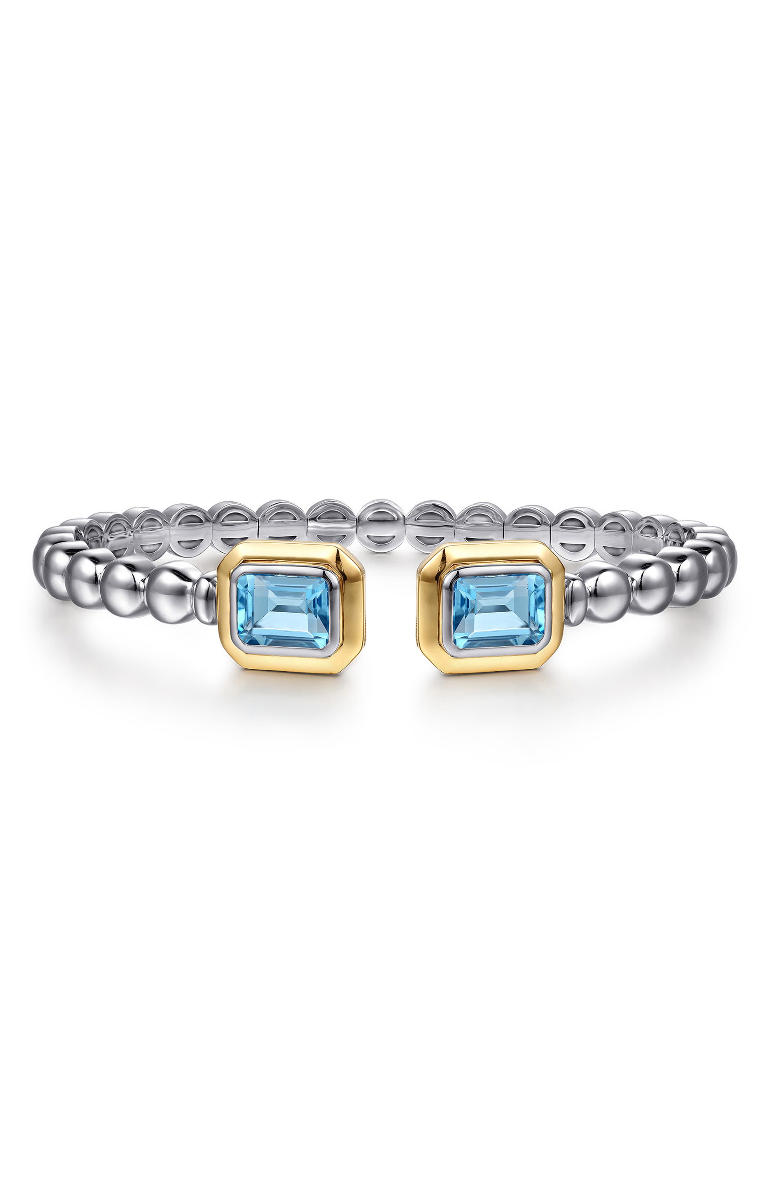 selected STERLING / 14K/ BLUE TOPAZ