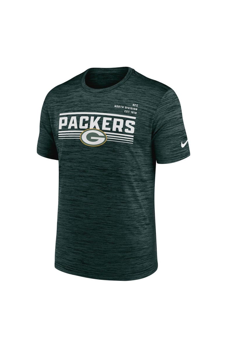 Nike Men's Nike Green Green Bay Packers Yardline Velocity Performance T-Shirt, Alternate, color, 