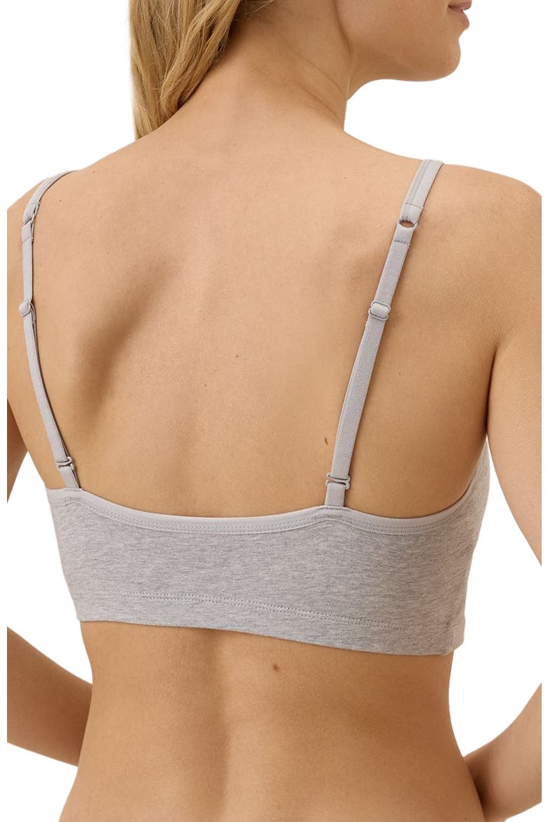 Everyday Strappy Scoop Bralette, Alternate, color, Light Heather Grey
