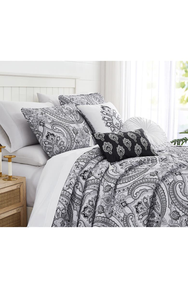 SOUTHSHORE FINE LINENS Pure Melody Quilt Bedding Set, Alternate, color, Black