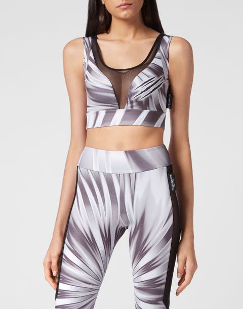 Tie-Dye Jogging Cropped Top Scratch Women