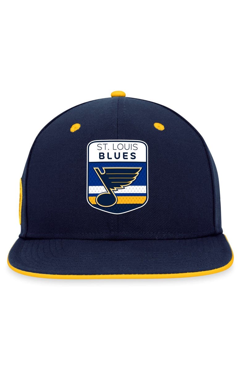 FANATICS Men's Fanatics Branded  Navy St. Louis Blues 2023 NHL Draft Snapback Hat, Alternate, color, 