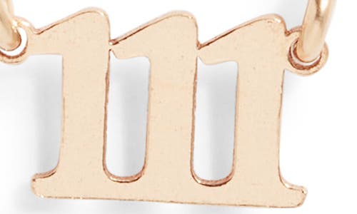 Set & Stones Angel Number Pendant Necklace In Neutral