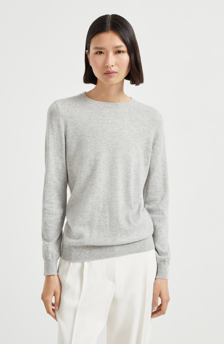 Brunello Cucinelli Cashmere sweater, Alternate, color, Pebble