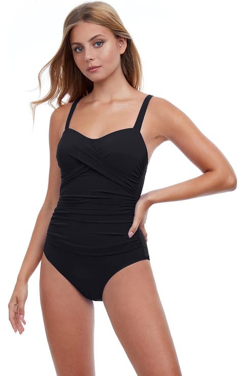 Tutti Frutti Underwire D-Cup Ruched One Piece