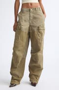 DIESEL® P-Arker Mixed Media Zip Hem Cargo Pants