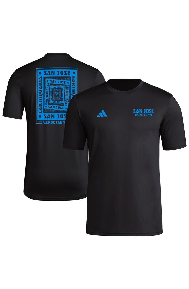 adidas Men's adidas Black San Jose Earthquakes Local Wrap T-Shirt, Alternate, color, Black