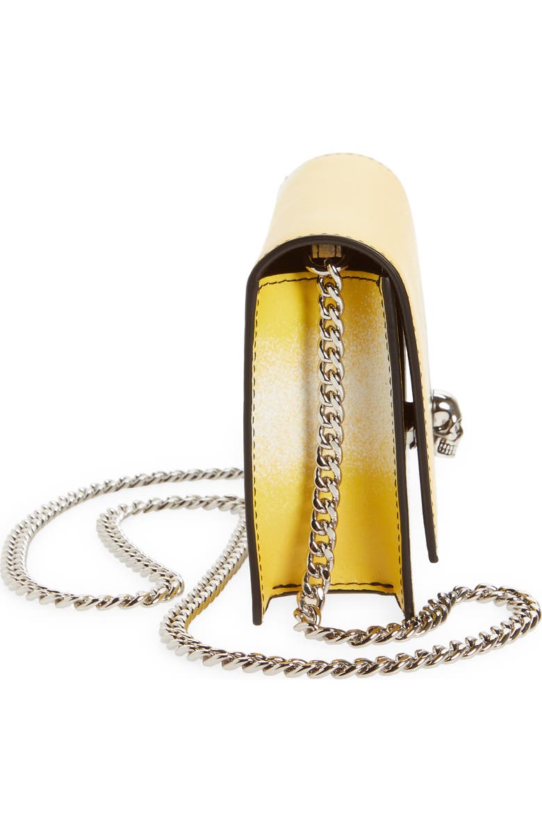 McQueen Small The Skull Leather Crossbody Bag, Alternate, color,