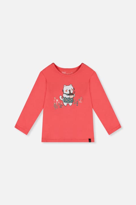 Organic Cotton Cat Noodle Long Sleeve T-Shirt