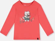 Deux par Deux Organic Cotton Cat Noodle Long Sleeve T-Shirt