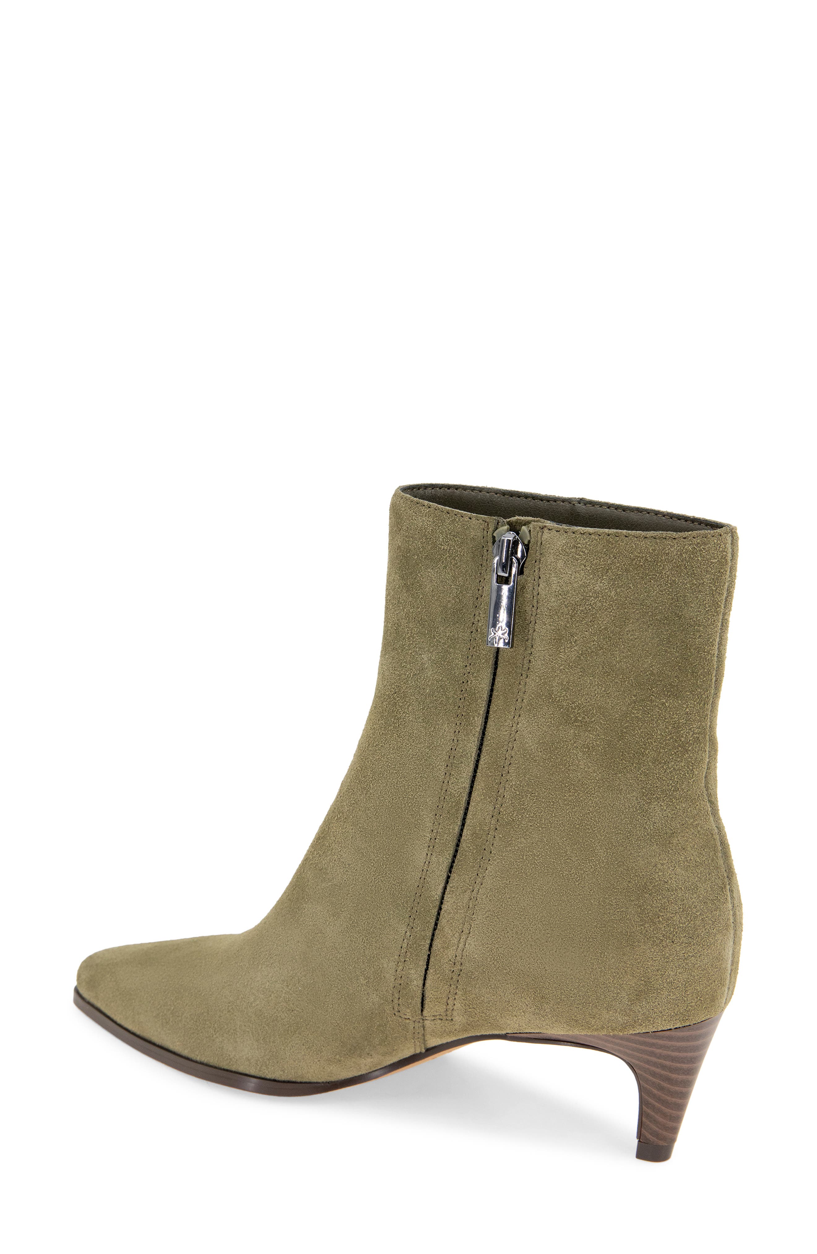 Splendid Jennifer Side Zip Ankle Bootie, Alternate, color, Olive