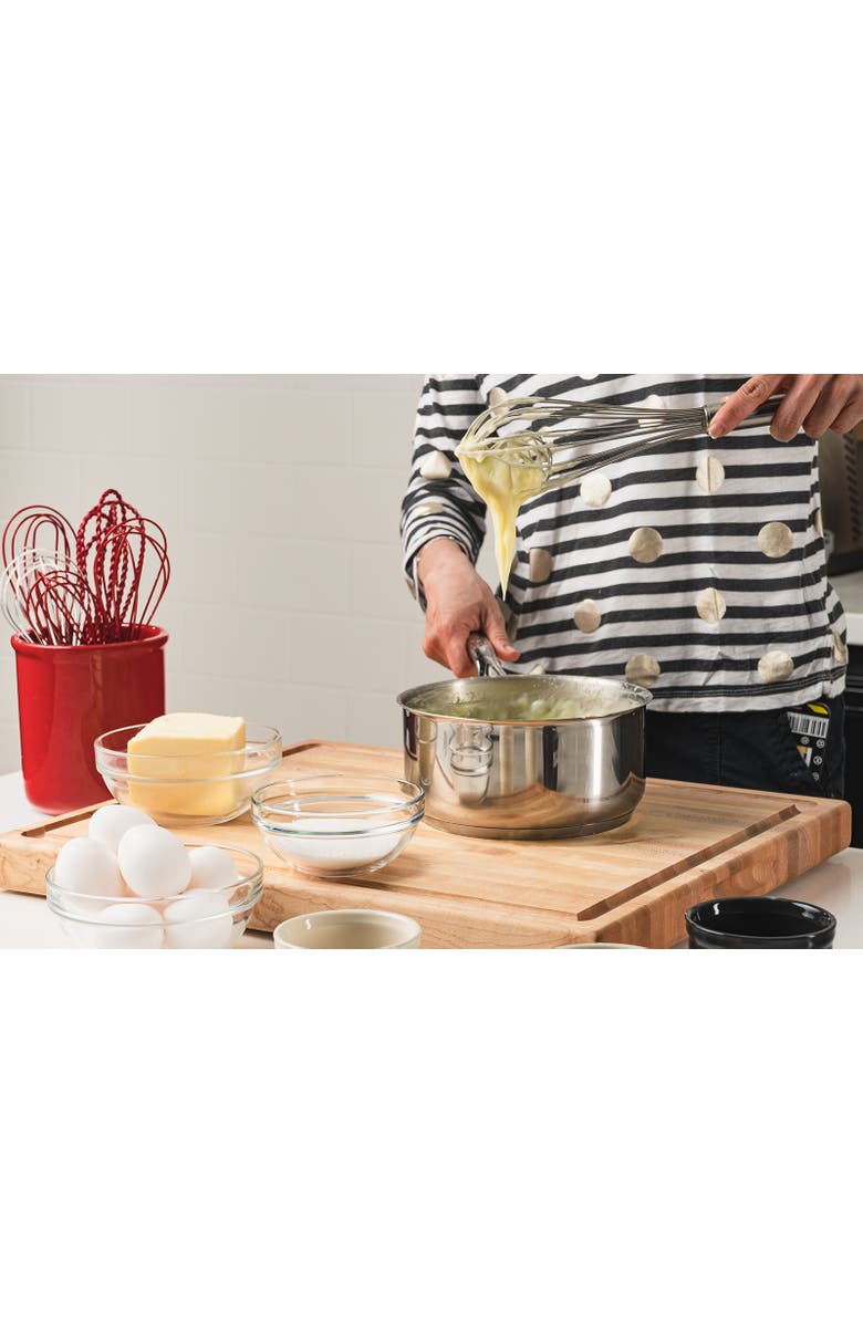 CUISIPRO 12 Inch Stainless Steel Balloon Whisk Ball Solid Handle, Alternate, color, Silver