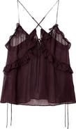 AllSaints Nyx Tiered Silk Top