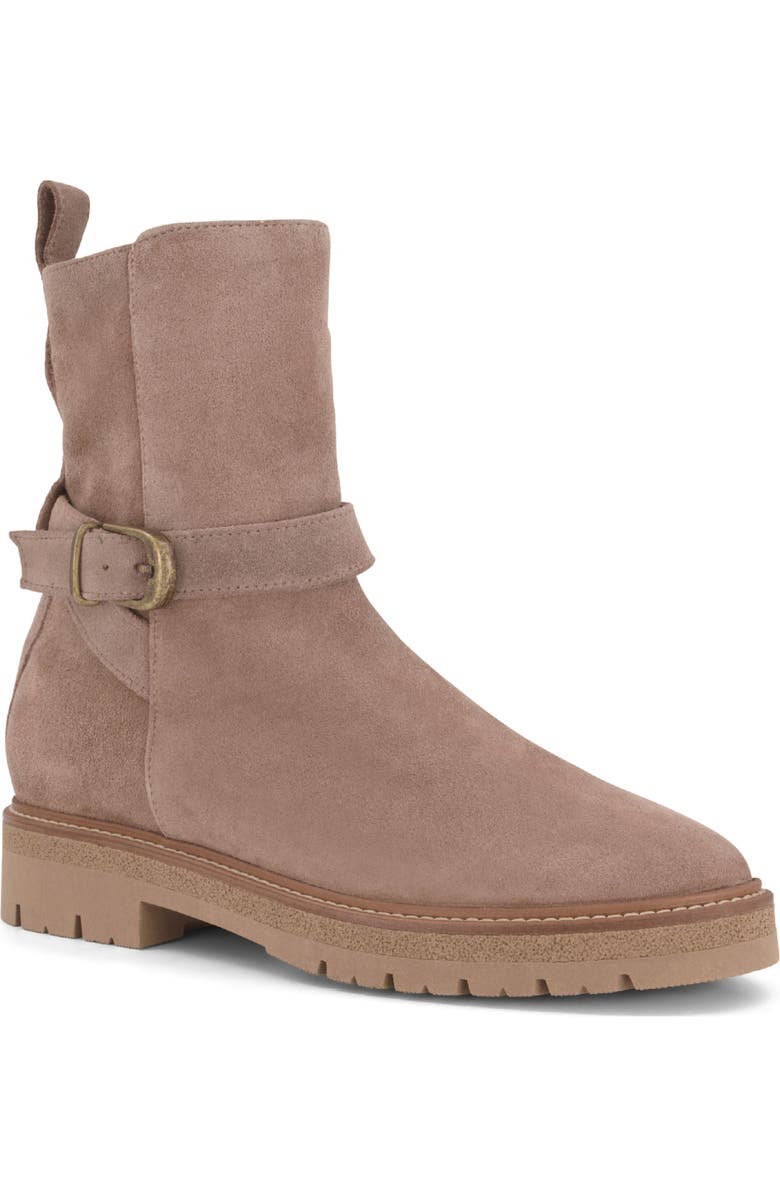 Naot Chalmers Bootie, Main, color, Almond Suede