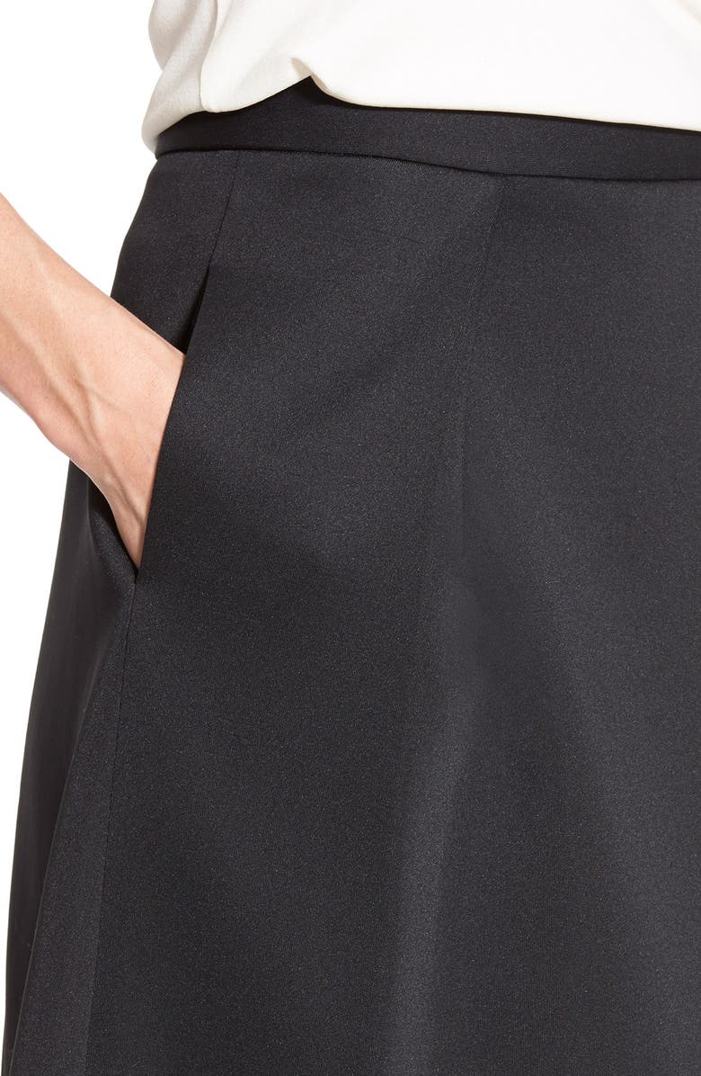 Vince Camuto Pleat Front A-Line Skirt, Alternate, color, 