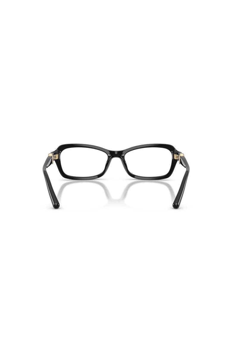54mm Rectangle optical glasses, Alternate, color, Black
