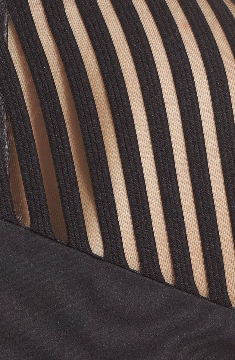 Ted Baker London 'Eleese' Mesh Detail Skater Dress, Alternate, color, 