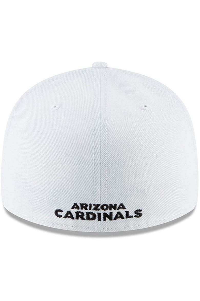 Men's New Era White Arizona Cardinals Omaha Low Profile 59FIFTY Fitted Hat, Alternate, color, White