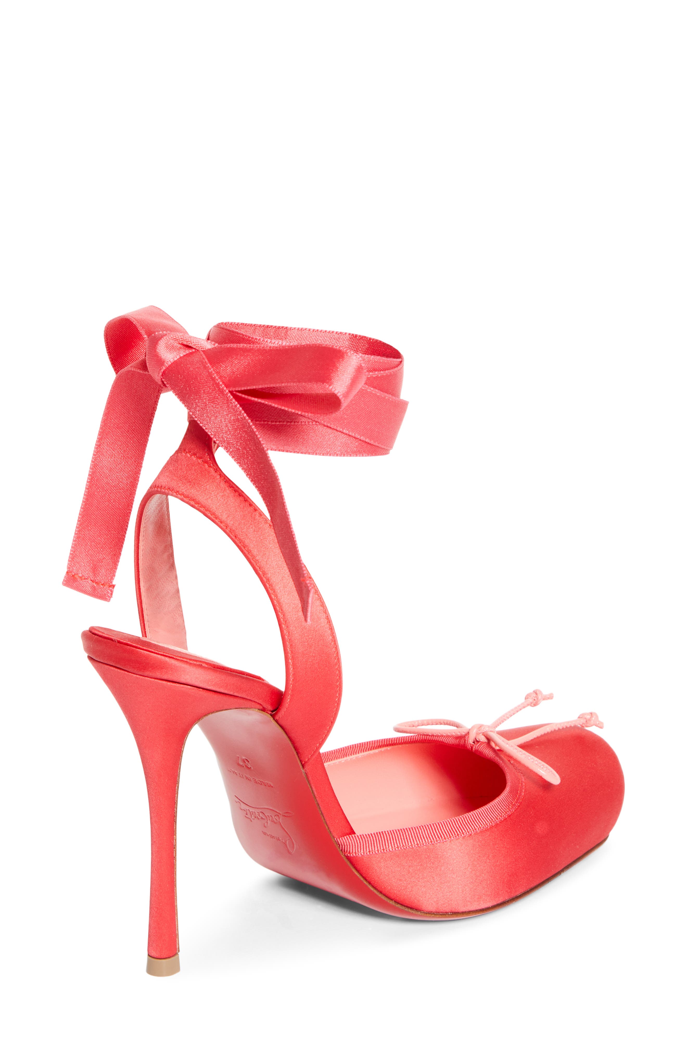 Cassia Lace-Up Slingback Pump, Alternate, color, GRAPEFRUIT