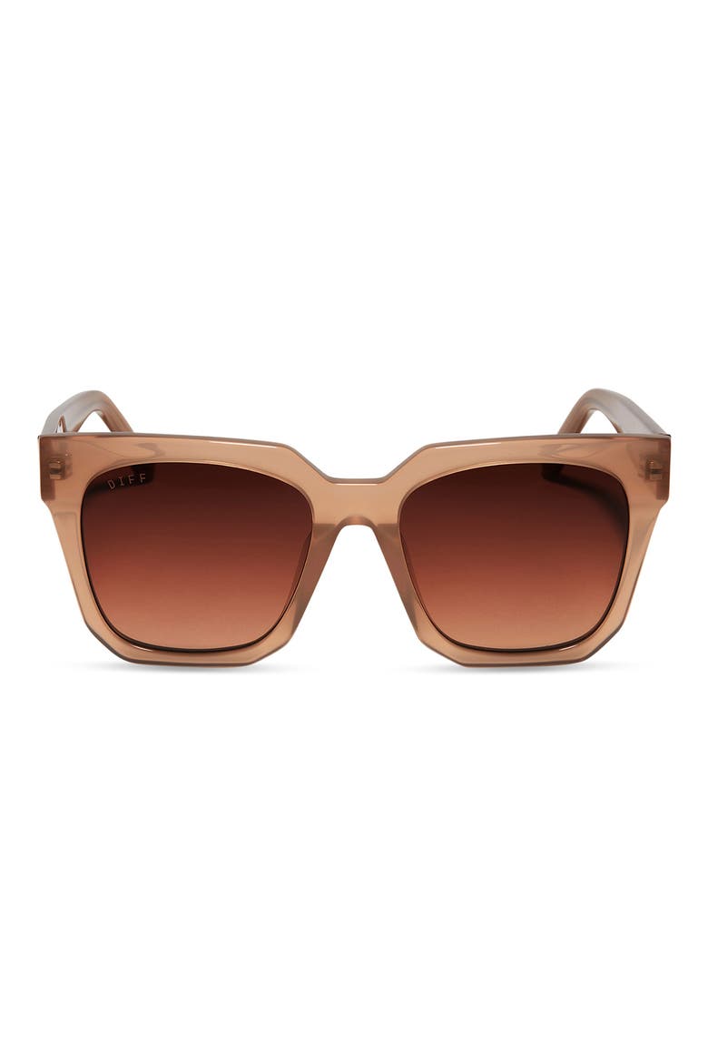 Ariana II 54mm Gradient Square Sunglasses, Main, color, TAUPE/ BROWN GRADIENT