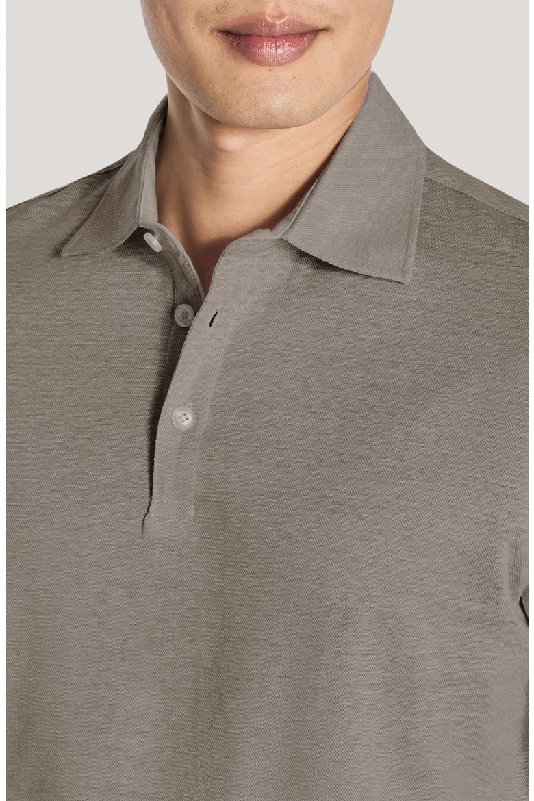 Davis Cotton & Linen Polo, Alternate, color, KHAKI