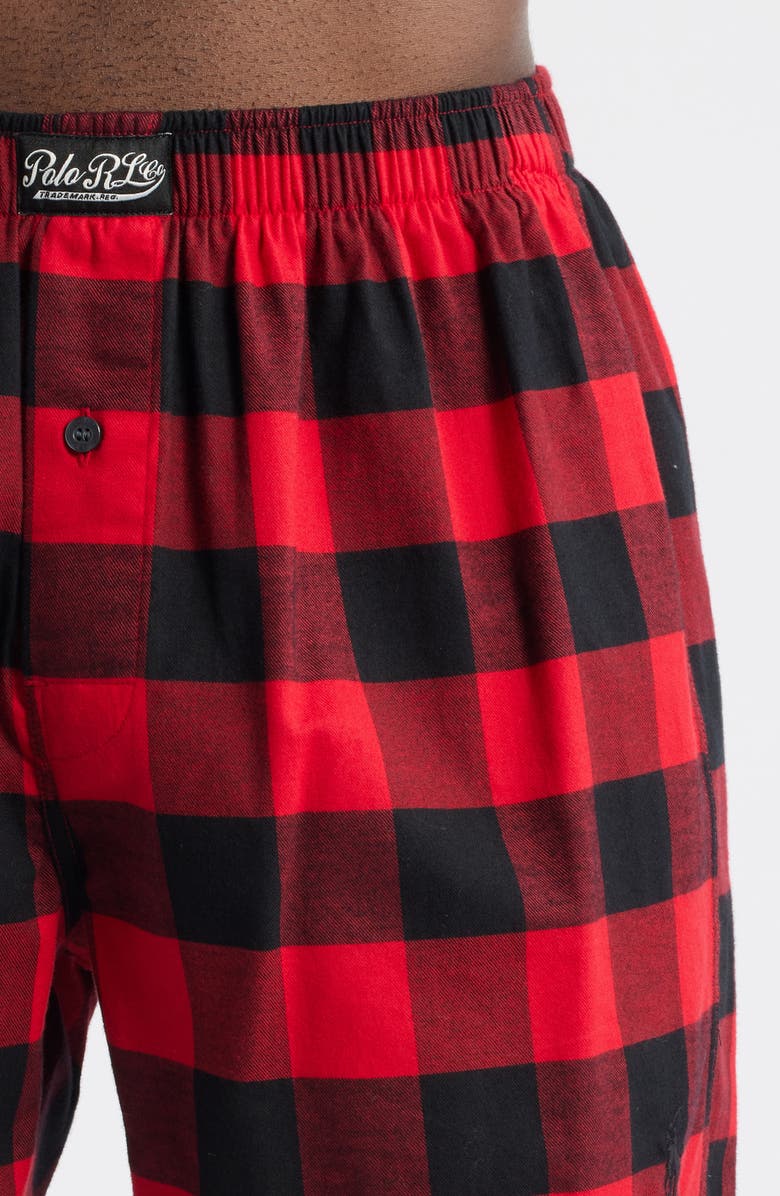 Polo Ralph Lauren Yarn-Dyed Cotton Boxers, Alternate, color, Red Polo Black Buffalo