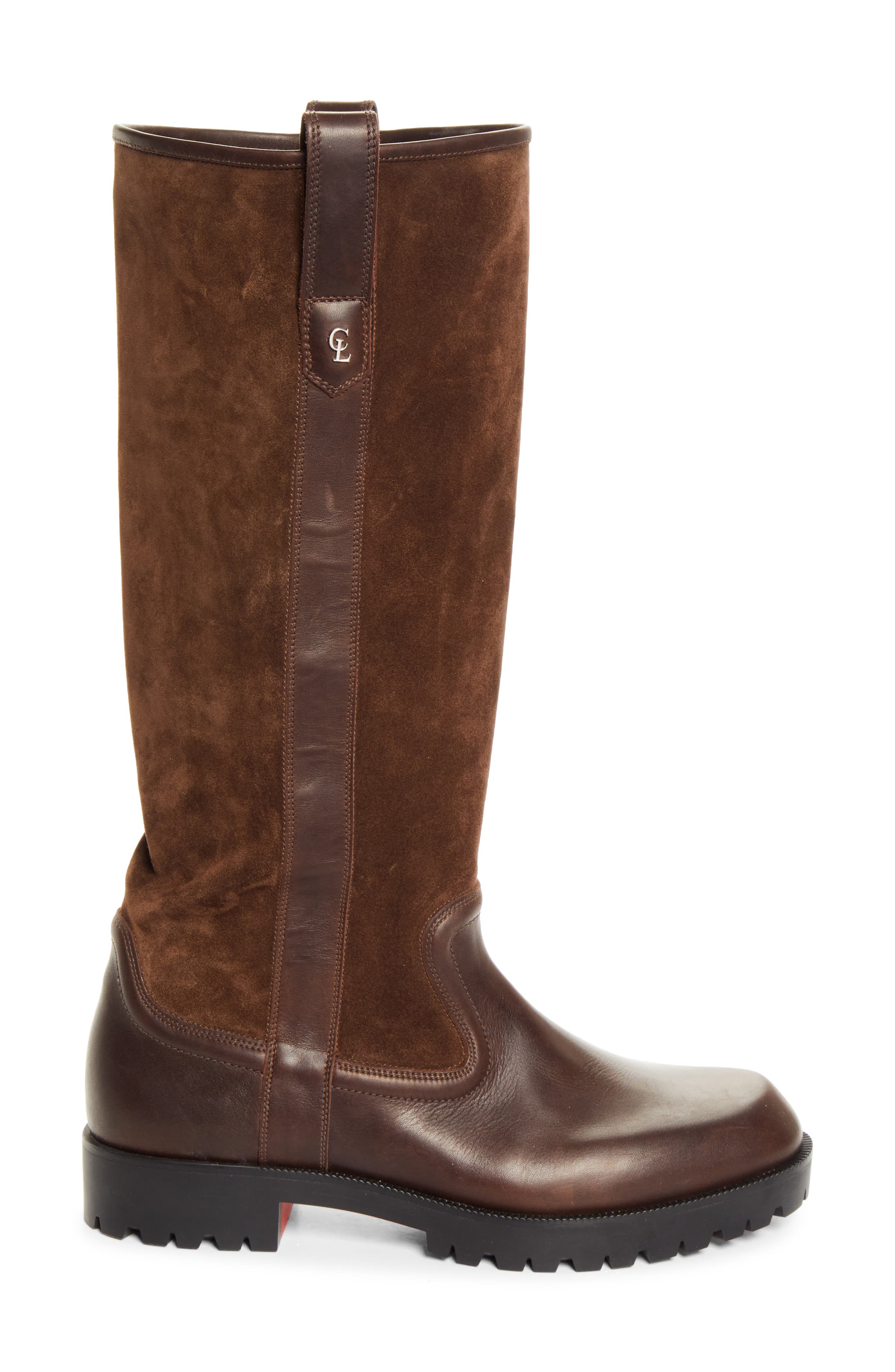 Slouch Leather Tall Boot, Alternate, color, 728G - CAFE/ COSME